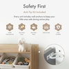 image:imageHumble Crew Toy Storage Organizer with 9 Removable Storage Bins for Kids Playroom 3Tier with Top Shelf Toddler Toy Organization WhiteWhiteNatural WoodWhite