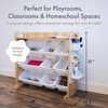 image:imageHumble Crew Toy Storage Organizer with 9 Removable Storage Bins for Kids Playroom 3Tier with Top Shelf Toddler Toy Organization WhiteWhiteNaturalWhite
