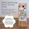 image:imageHumble Crew Toy Storage Organizer with 9 Removable Storage Bins for Kids Playroom 3Tier with Top Shelf Toddler Toy Organization WhiteWhiteNaturalWhite