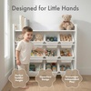 image:imageHumble Crew Toy Storage Organizer with 9 Removable Storage Bins for Kids Playroom 3Tier with Top Shelf Toddler Toy Organization WhiteWhiteWhite