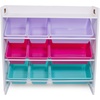 image:imageHumble Crew Toy Storage Organizer with 9 Removable Storage Bins for Kids Playroom 3Tier with Top Shelf Toddler Toy Organization WhiteWhiteWhitePinkPurpleAqua