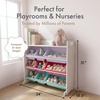 image:imageHumble Crew Toy Storage Organizer with 9 Removable Storage Bins for Kids Playroom 3Tier with Top Shelf Toddler Toy Organization WhiteWhiteWhitePinkPurpleAqua