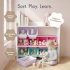 image:imageHumble Crew Toy Storage Organizer with 9 Removable Storage Bins for Kids Playroom 3Tier with Top Shelf Toddler Toy Organization WhiteWhiteWhitePinkPurpleAqua