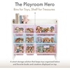 image:imageHumble Crew Toy Storage Organizer with 9 Removable Storage Bins for Kids Playroom 3Tier with Top Shelf Toddler Toy Organization WhiteWhiteWhitePurplePinkBlue
