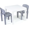 White Table & Grey Chairs