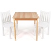 image:imageHumble Crew Kids Table and Chair Set Toddler Activity Table with 2 Chairs for Play Crafts Snacks amp Learning Wooden Kids Furniture for Playroom amp Bedroom WhiteNatural WoodWhite