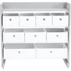 image:imageHumble Crew Toy Storage Organizer with 9 Removable Fabric Storage Bins for Kids Playroom 3Tier Toddler Toy Organization GreyWhiteGreyWhite