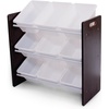 image:imageHumble Crew Toy Storage Organizer with 9 Removable Storage Bins for Kids Playroom 3Tier Toddler Toy Organization and Storage WhiteWhiteEspressoWhite
