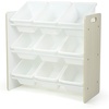 image:imageHumble Crew Toy Storage Organizer with 9 Removable Storage Bins for Kids Playroom 3Tier Toddler Toy Organization and Storage WhiteWhiteWhiteWhite