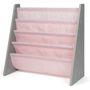 image:imageHumble Crew Kids Bookshelf 4Tier FrontFacing Book Display Organizer Montessori Toddler Bookcase for Playroom Bedroom amp Reading Corner Natural WoodPrimaryGreyPink