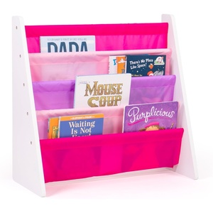 image:imageHumble Crew Kids Bookshelf 4Tier FrontFacing Book Display Organizer Montessori Toddler Bookcase for Playroom Bedroom amp Reading Corner Natural WoodPrimaryWhitePinkPurple