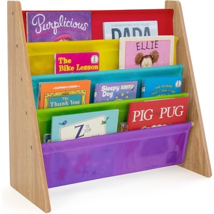 image:imageHumble Crew Kids Bookshelf 4Tier FrontFacing Book Display Organizer Montessori Toddler Bookcase for Playroom Bedroom amp Reading Corner Natural WoodPrimaryRainbow