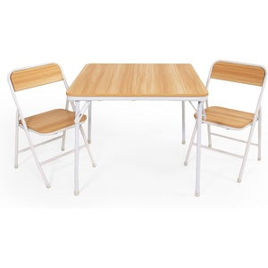 image:imageHumble Crew Kids Table and Chair Set Toddler Activity Table with 2 Chairs for Play Crafts Snacks amp Learning Wooden Kids Furniture for Playroom amp Bedroom WhiteNaturalWhite  Folding