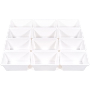 image:imageHumble Crew Small Plastic Storage Bins for Kids Set of 12 Sturdy Toy Organizer Bins for Playroom Nursery Classroom amp Bedroom Storage WhiteWhite
