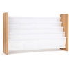 image:imageHumble Crew 4Tier Kids Bookshelf and 3 Bins Toy Storage Espresso and White  Book Shelf for Kids Rooms with Four Deep Pockets  Toddler Sling Book Rack with Deep Sleeves Nursery Bookcase Organizer