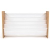 image:imageHumble Crew 4Tier Kids Bookshelf and 3 Bins Toy Storage Espresso and White  Book Shelf for Kids Rooms with Four Deep Pockets  Toddler Sling Book Rack with Deep Sleeves Nursery Bookcase Organizer