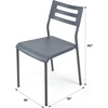 image:imageHumble Crew Desk Chair no Wheels White 16W x 19D x 30H 200 lbs Max  Lightweight Plastic Chair for Small Spaces  Premium Stackable Minimalist Chair for Office Dorm Bedroom Dining and MoreGrey