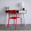 image:imageHumble Crew Desk Chair no Wheels White 16W x 19D x 30H 200 lbs Max  Lightweight Plastic Chair for Small Spaces  Premium Stackable Minimalist Chair for Office Dorm Bedroom Dining and MoreRed