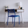 image:imageHumble Crew Desk Chair no Wheels White 16W x 19D x 30H 200 lbs Max  Lightweight Plastic Chair for Small Spaces  Premium Stackable Minimalist Chair for Office Dorm Bedroom Dining and MoreNavy