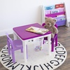 image:imageHumble Crew Kids Activity Table and 2 Chairs Set PinkPurpleWhite  2in1 Toddler Play Table Building Blocks Compatible  Premium Childrens Table and Chair Set for Arts Crafts Reading and MorePinkPurpleWhite