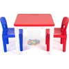 image:imageHumble Crew Kids Activity Table and 2 Chairs Set PinkPurpleWhite  2in1 Toddler Play Table Building Blocks Compatible  Premium Childrens Table and Chair Set for Arts Crafts Reading and MoreWhiteBlueRed