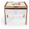 image:imageHumble Crew Kids Activity Table with Storage Bins 2in1 Building Block Compatible Play Table for Toddlers amp Kids Double Sided Wooden Construction WhiteNatural