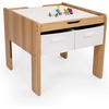 image:imageHumble Crew Kids Activity Table with Storage Bins 2in1 Building Block Compatible Play Table for Toddlers amp Kids Double Sided Wooden Construction WhiteNatural