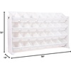 image:imageHumble Crew Mega Toy Organizer with 28 Storage Bins  ExtraLarge Kids Storage Rack with White Wood Frame 4Tier Organizer for Playrooms Bedrooms amp Classrooms