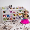 image:imageHumble Crew Mega Toy Organizer with 28 Storage Bins  ExtraLarge Kids Storage Rack with White Wood Frame 4Tier Organizer for Playrooms Bedrooms amp Classrooms