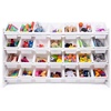image:imageHumble Crew Mega Toy Organizer with 28 Storage Bins  ExtraLarge Kids Storage Rack with White Wood Frame 4Tier Organizer for Playrooms Bedrooms amp Classrooms