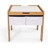 image:imageHumble Crew Kids Activity Table with Storage Bins 2in1 Building Block Compatible Play Table for Toddlers amp Kids Double Sided Wooden Construction WhiteNatural