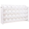image:imageHumble Crew Mega Toy Organizer with 28 Storage Bins  ExtraLarge Kids Storage Rack with White Wood Frame 4Tier Organizer for Playrooms Bedrooms amp Classrooms