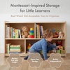 image:imageHumble Crew Kids Bookshelf 5Tier Front Facing Bookcase Solid Wood Montessori Toddler Bookcase for Playroom Bedroom amp Reading Corner 24 WideBookshelf