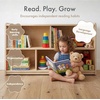 image:imageHumble Crew Kids Bookshelf 5Tier Front Facing Bookcase Solid Wood Montessori Toddler Bookcase for Playroom Bedroom amp Reading Corner 24 WideBookshelf