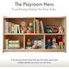 image:imageHumble Crew Kids Bookshelf 5Tier Front Facing Bookcase Solid Wood Montessori Toddler Bookcase for Playroom Bedroom amp Reading Corner 24 WideBookshelf