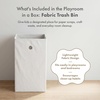image:imageHumble Crew Kids Toy Storage Organizer with Bins Laundry Hamper amp Cleaning Set Playroom Organization System with Whiteboard amp AccessoriesGreyWhite
