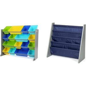 image:imageHumble Crew ExtraLarge Toy Organizer with 16 Storage Bins and Humble Crew Book 4 shelves Kids Bookshelf