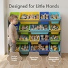 image:imageHumble Crew Supersized Toy Storage Organizer with 16 Removable Bins NaturalMixed Neon  Large Toy Storage for Toddlers Ideal for Kids Rooms Playrooms and Nurseries  Modern Toy Bins for KidsGreyBlueGreenYellow