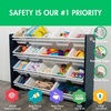 image:imageHumble Crew Supersized Toy Storage Organizer with 16 Removable Bins NaturalMixed Neon  Large Toy Storage for Toddlers Ideal for Kids Rooms Playrooms and Nurseries  Modern Toy Bins for KidsBlackWhite