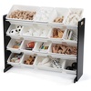 image:imageHumble Crew Supersized Toy Storage Organizer with 16 Removable Bins NaturalMixed Neon  Large Toy Storage for Toddlers Ideal for Kids Rooms Playrooms and Nurseries  Modern Toy Bins for KidsBlackWhite