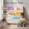 image:imageHumble Crew Kids Bookshelf Montessori Front Facing Toddler Bookcase 4 TierEspressoWhite