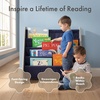 image:imageHumble Crew Kids Bookshelf Montessori Front Facing Toddler Bookcase 4 TierGreyNavy