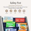 image:imageHumble Crew Kids Bookshelf Montessori Front Facing Toddler Bookcase 4 TierGreyNavy