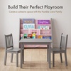 image:imageHumble Crew Kids Bookshelf Montessori Front Facing Toddler Bookcase 4 TierGreyPink
