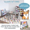 image:imageHumble Crew Kids Bookshelf Montessori Front Facing Toddler Bookcase 4 TierGreyWhite