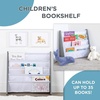 image:imageHumble Crew Kids Bookshelf Montessori Front Facing Toddler Bookcase 4 TierGreyWhite