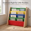 image:imageHumble Crew Kids Bookshelf Montessori Front Facing Toddler Bookcase 4 TierNatural WoodPrimary