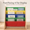 image:imageHumble Crew Kids Bookshelf Montessori Front Facing Toddler Bookcase 4 TierNatural WoodPrimary