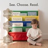 image:imageHumble Crew Kids Bookshelf Montessori Front Facing Toddler Bookcase 4 TierNatural WoodPrimary