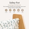 image:imageHumble Crew Kids Bookshelf Montessori Front Facing Toddler Bookcase 4 TierNaturalWhiteGreen